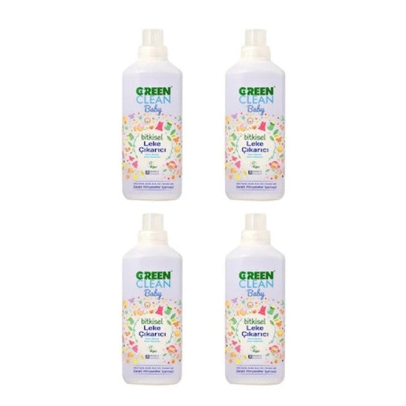 U Green Clean Baby Herbal Stain Remover 1000 Ml 4 Piece Set