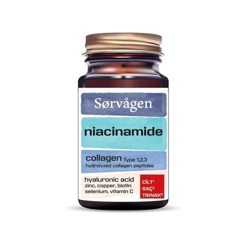 Sorvagen Niacinamide Collagen Hyaluronic Acid 60 Tablet