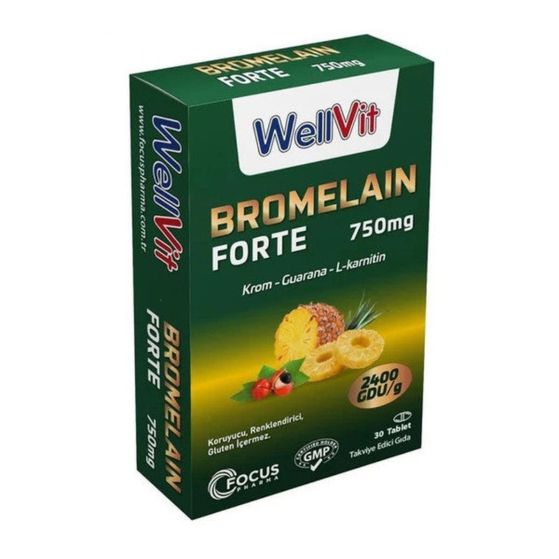Wellvit Bromelain Forte 30 Tablets