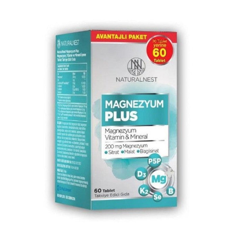 Naturalnest Magnesium Plus 60 Tablets