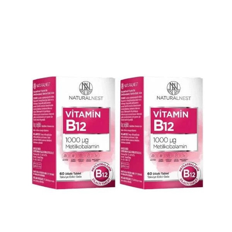 Naturalnest Vitamin B12 60 Tablets Opportunity Package