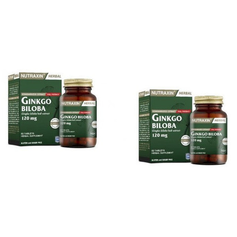 Nutraxin Ginkgo Biloba 60 Capsules X 2 Pieces