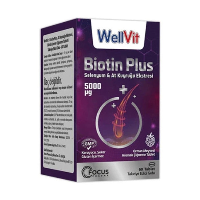 Wellvit Biotin Plus 60 Tablets
