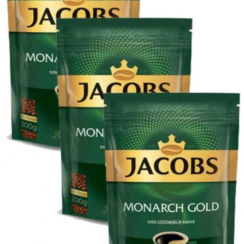 Jacobs Monarch Gold Coffee 600 gr Eco Package (200 gr x 3 Pieces)