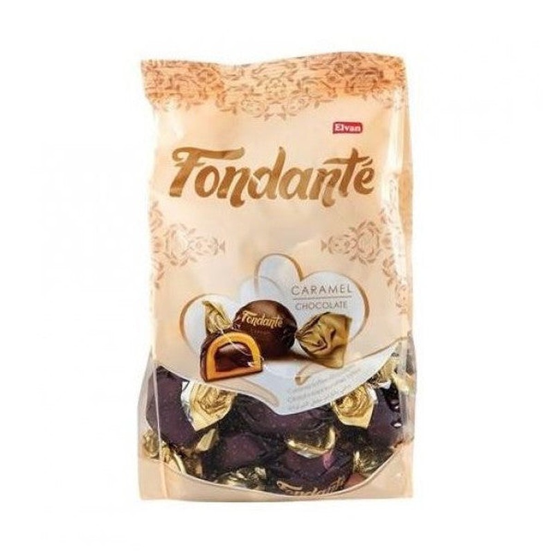 Elvan Fondante Chocolate Covered Caramel Toffee - 1 Kg