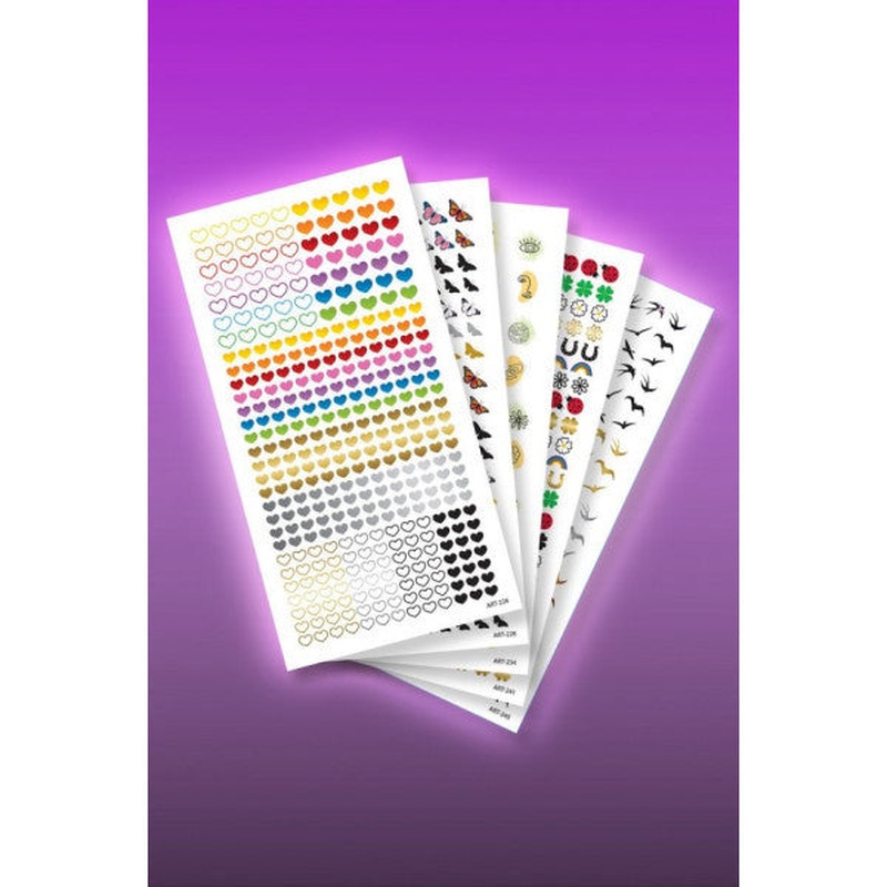 5Pcs Nail Tattoo Set, Nail Sticker, Nail Art