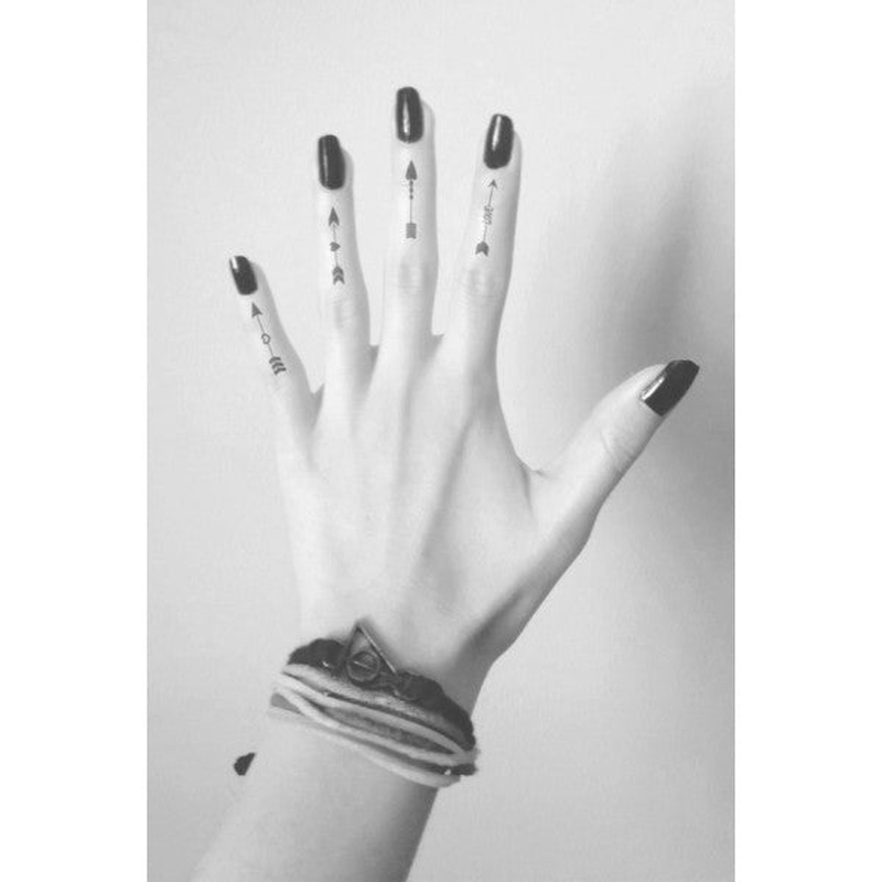 Arrows Temporary Tattoo, Body Tattoo, Neck Tattoo