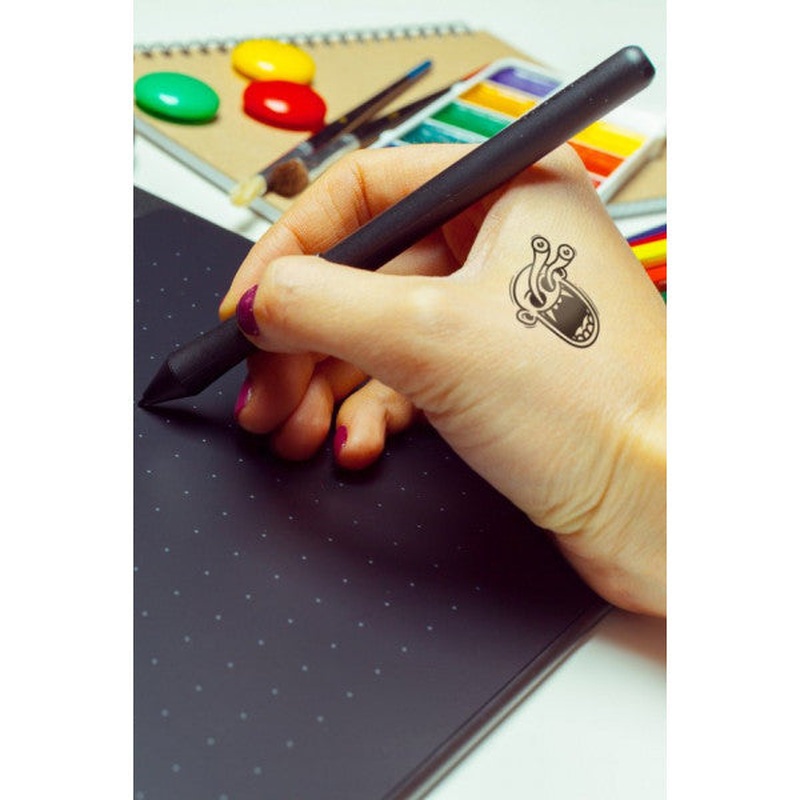 Monster Temporary Tattoo, Body Tattoo, Arm Wrist Tattoo, Neck Tattoo