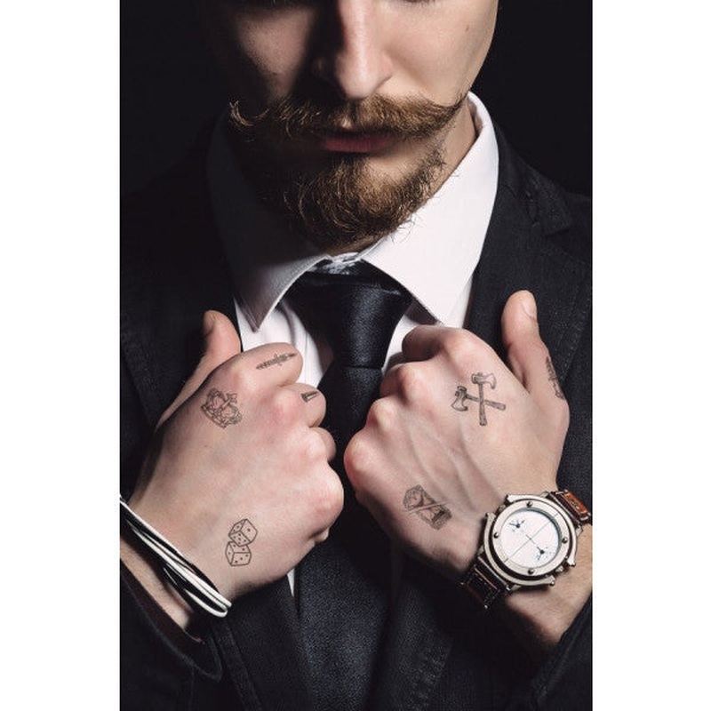 Shapes Temporary Tattoo, Body Tattoo, Arm Wrist Tattoo, Neck Tattoo