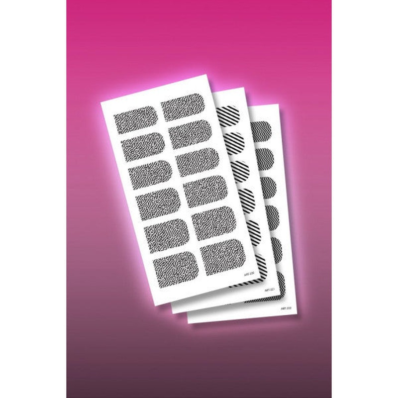 3 Piece Nail Tattoo Set, Nail Sticker Set, Nail Art