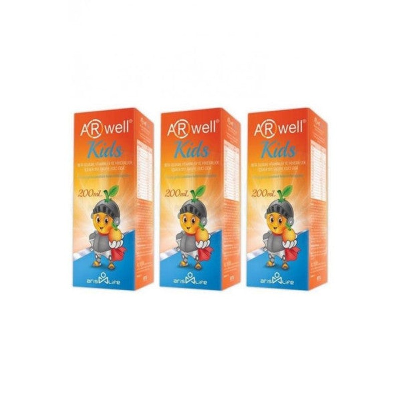 Aris Life Arwell Kids Betaglucan Syrup 200 ml 3-Pack