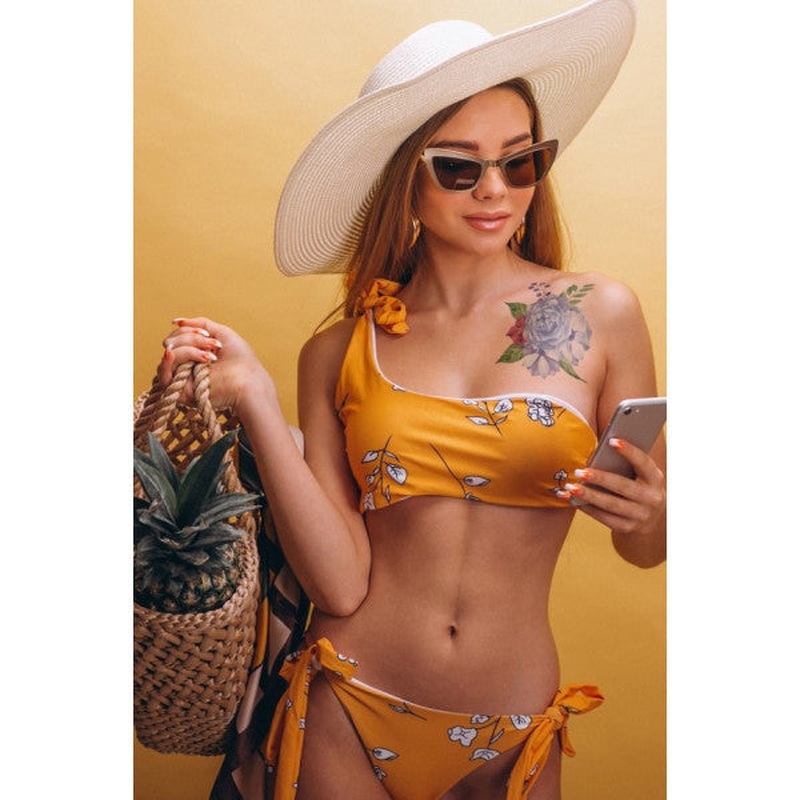 Blue Roses Temporary Tattoo, Body Tattoo, Arm Wrist Tattoo, Neck Tattoo