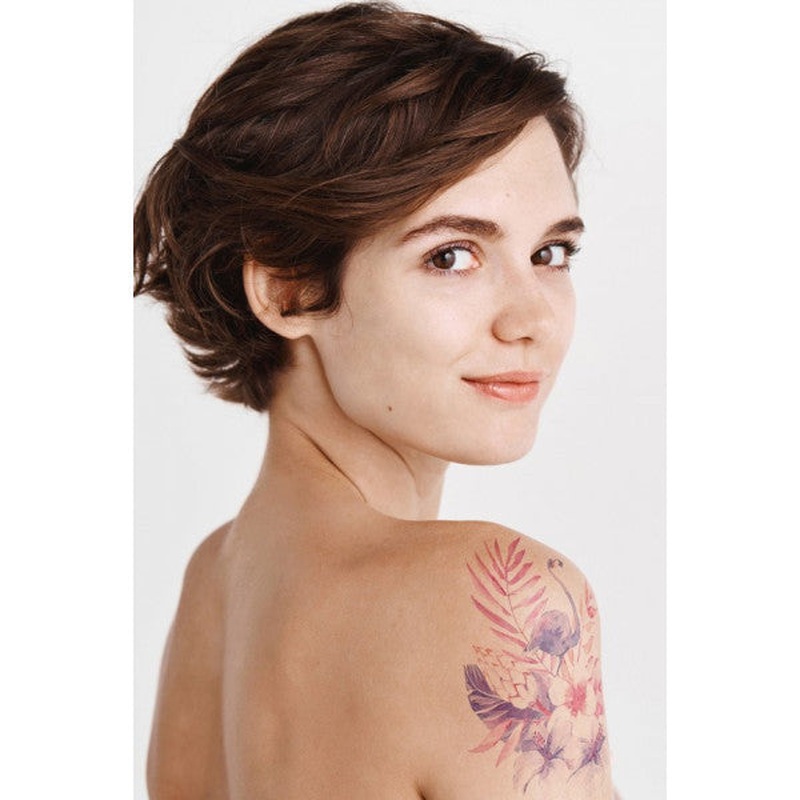 Flamingo Temporary Tattoo, Body Tattoo, Arm Wrist Tattoo, Neck Tattoo