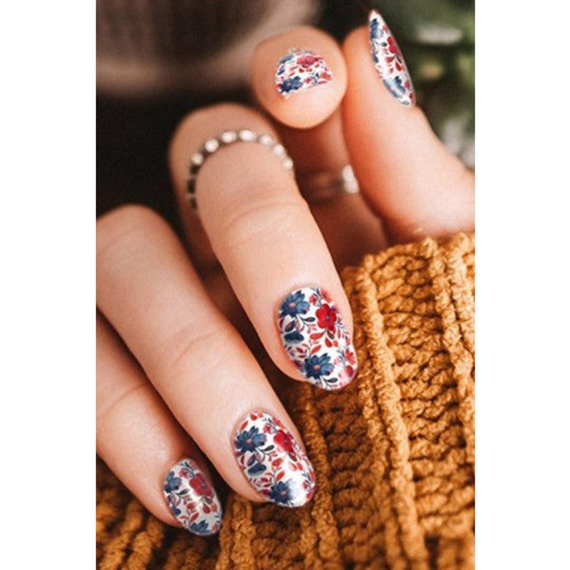 Flower Nail Tattoo,nail Art,nail Sticker