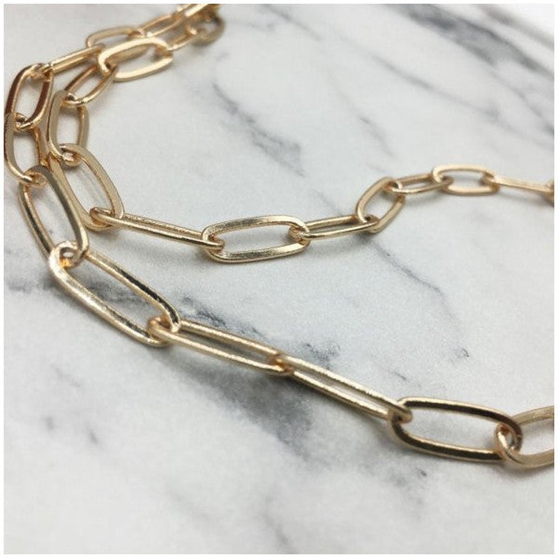 Gold Colour Thin Choker