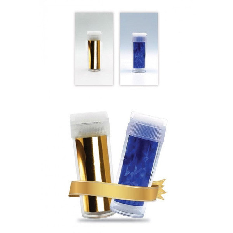 Gold, Navy 2 Piece Set, Nail Tattoo Art-589