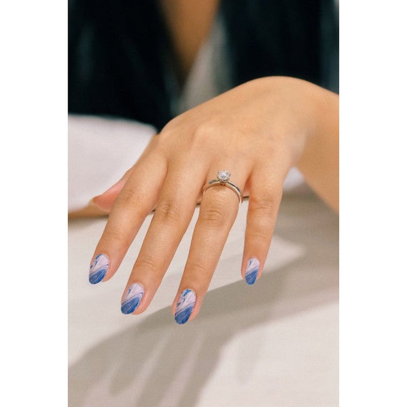 Marbling Pattern Nail Tattoo, Nail Art, Nail Sticker