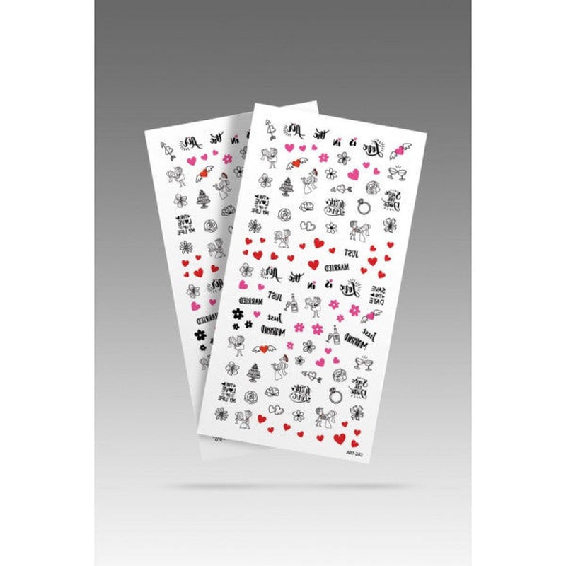 2 Marriage Symbols Nail Tattoo, Nail Tattoo, Nail Art, Nail Sticker