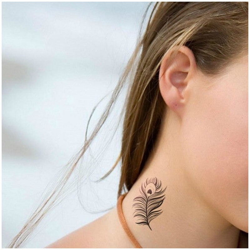Art-039 Temporary Tattoo, 15.5X15.5Cm Body Tattoo, Arm Wrist Tattoo, Neck Tattoo