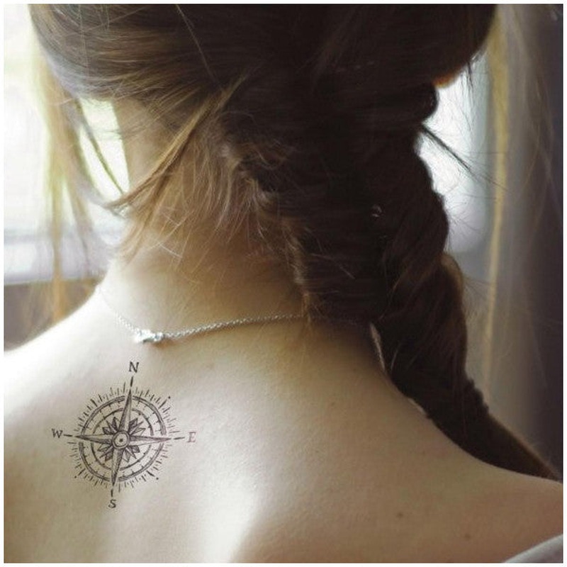Ethnic Temporary Tattoo, Temporary Tattoo 15.5X16 Cm, Body Tattoo, Arm Wrist Tattoo, Neck Tattoo, Back Tattoo