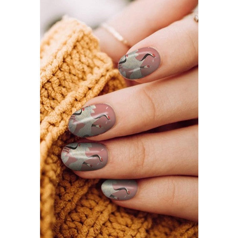 Heron Birds 36 Piece Nail Tattoo Set,nail Tattoo,nail Art,nail Sticker