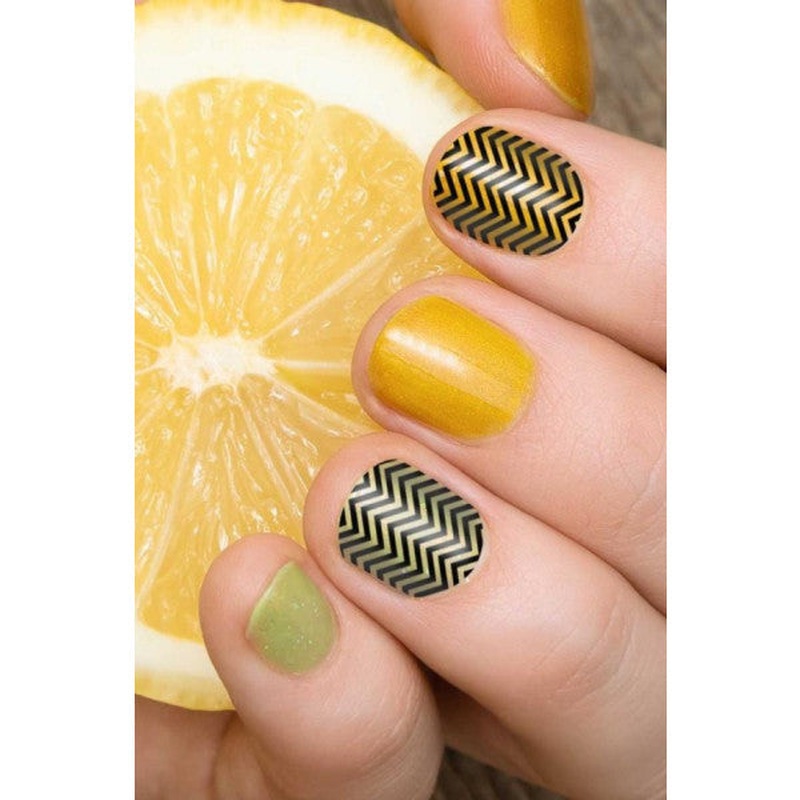 Zigzag Lines Nail Tattoo,nail Tattoo,nail Art,nail Sticker