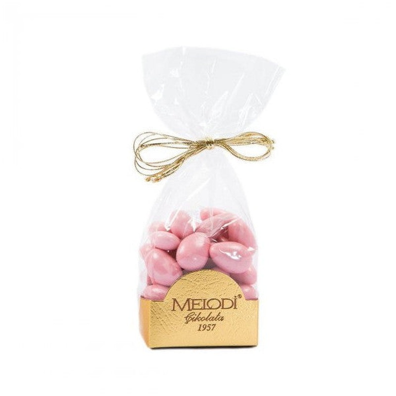 Melody Pink Colored Almond Candy 500 Gr