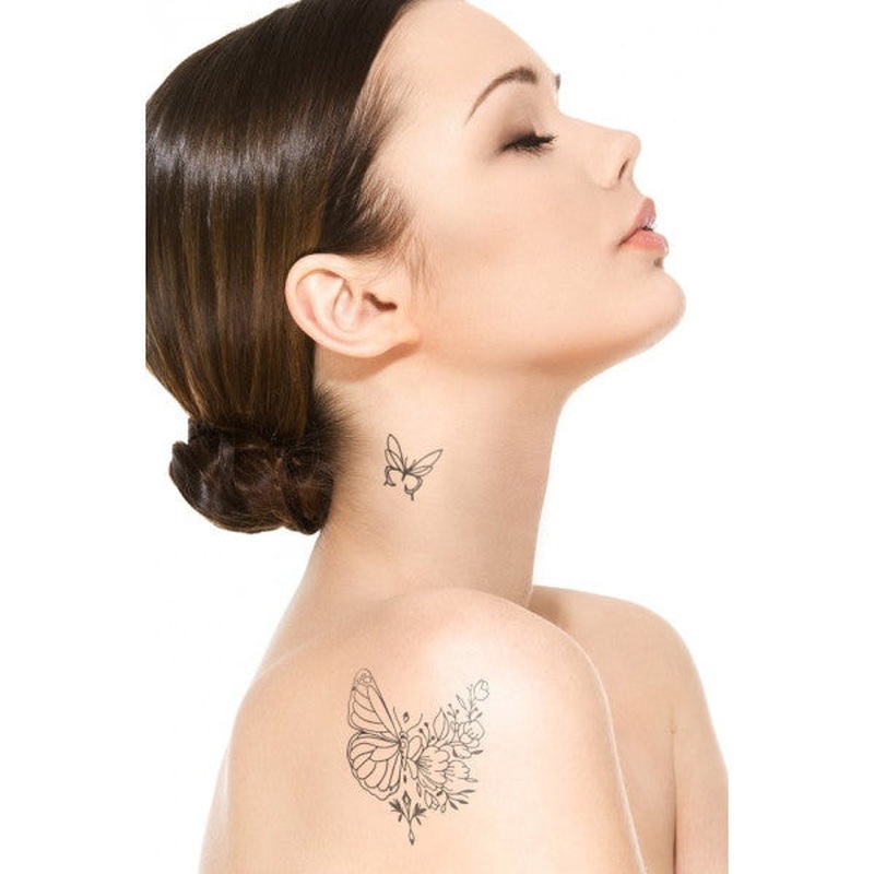 Butterfly Temporary Tattoo,body Tattoo,arm Wrist Tattoo,neck Tattoo