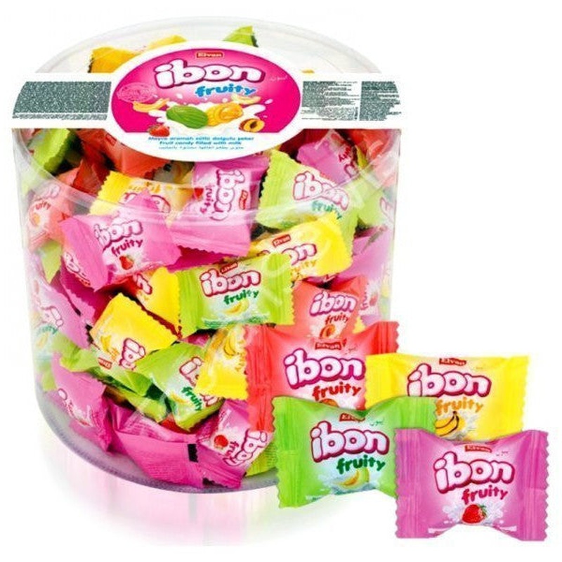 Elvan bon Fruity Fruit Flavored Milk Filled Candy 1 Kg