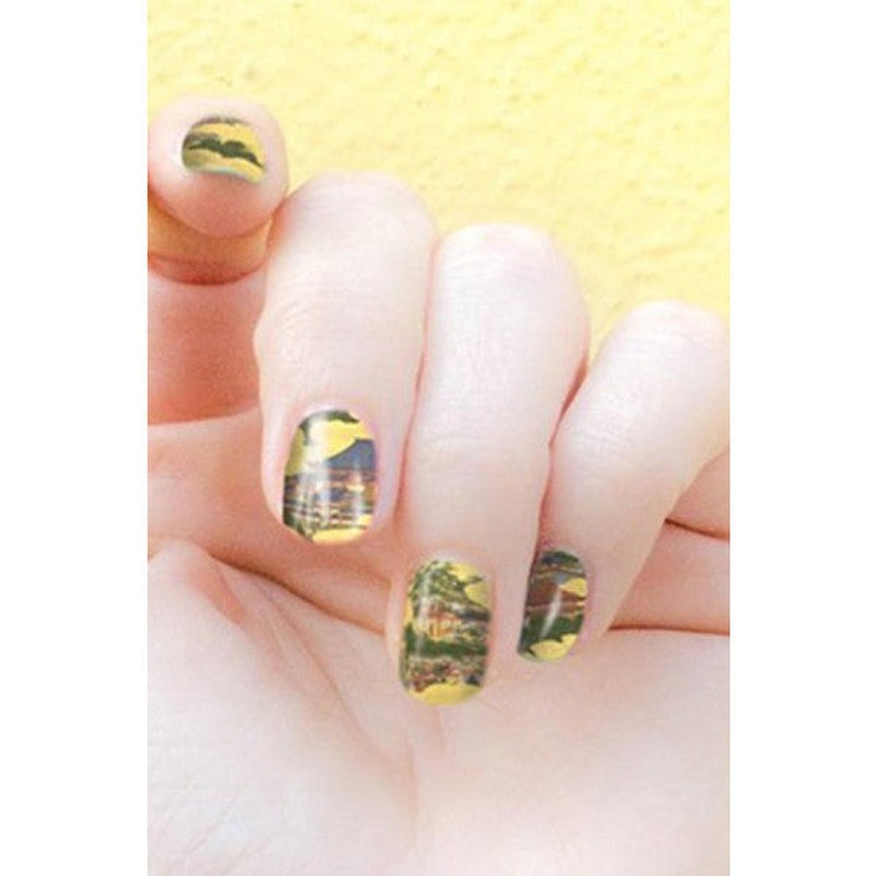 Landscape Nail Tattoo,nail Tattoo,nail Art,nail Sticker