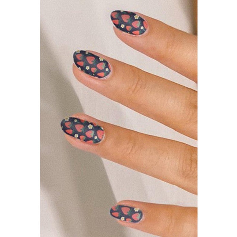 Strawberry Nail Tattoo,nail Art,nail Sticker