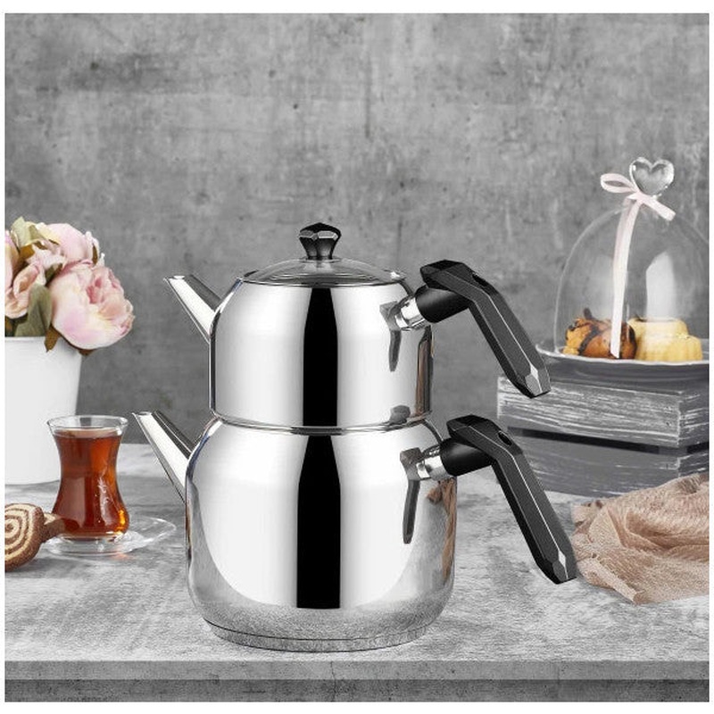 Amboss Opal Teapot Stainless Steel Medium Size - Black
