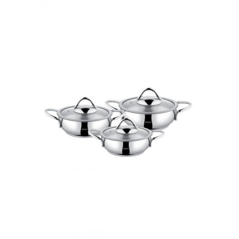 Amboss Stone Stainless Steel 6 Piece Pan Set