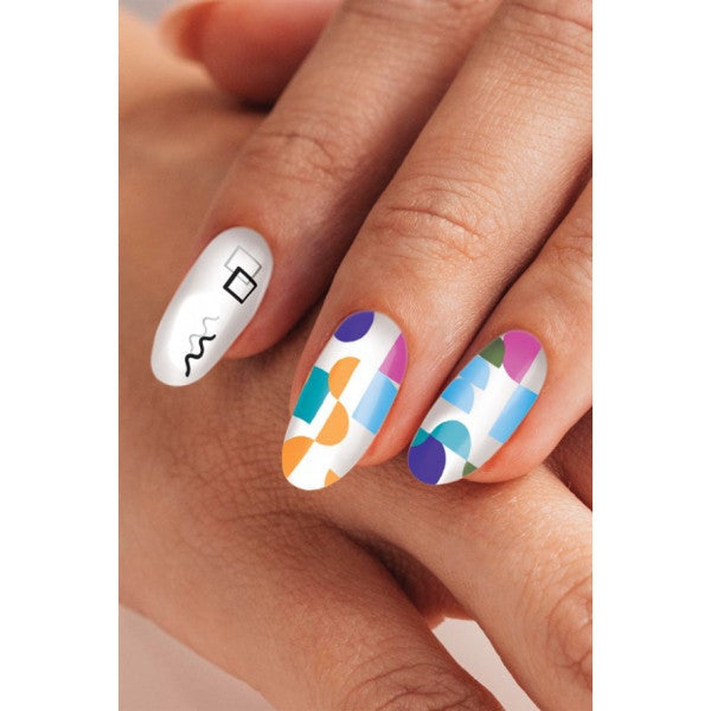Geometric Patterns Nail Tattoo, Nail Art, Nail Sticker