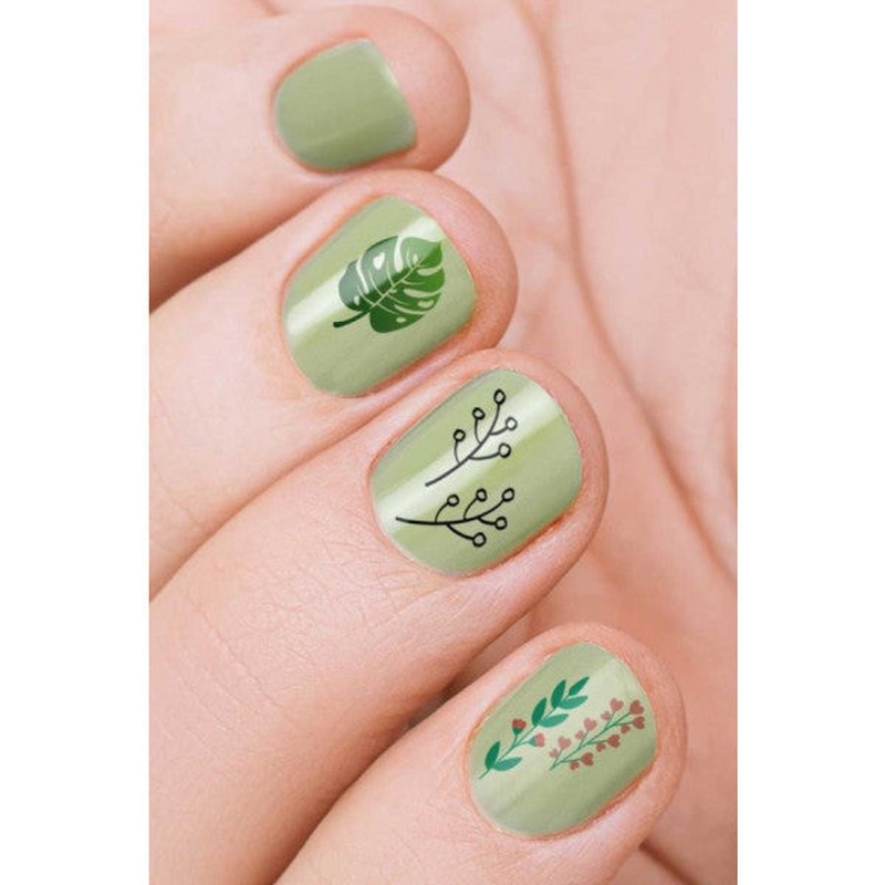 Leaf Nail Tattoo,nail Tattoo,nail Art,nail Sticker