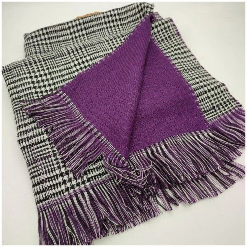 Double Sided Women's Shawl Purple Color