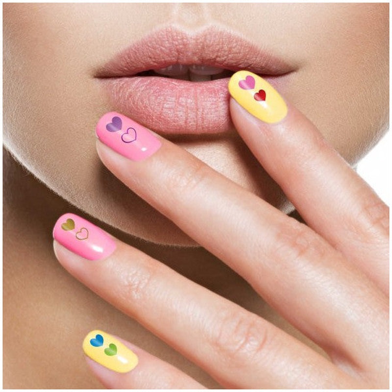 Hearts Nail Tattoo,nail Art,nail Sticker