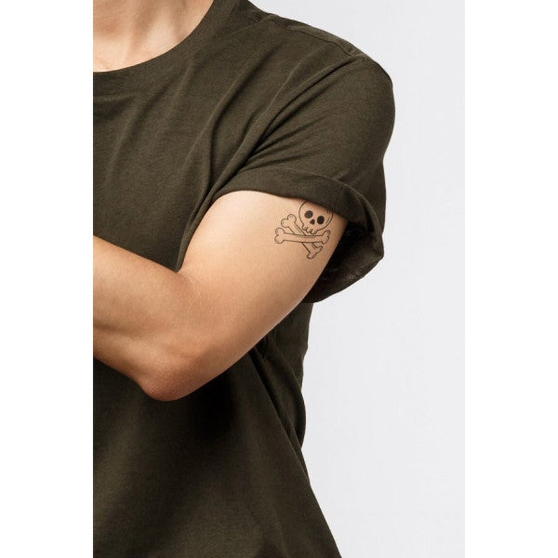 Skull Temporary Tattoo, Body Tattoo, Arm Wrist Tattoo, Neck Tattoo