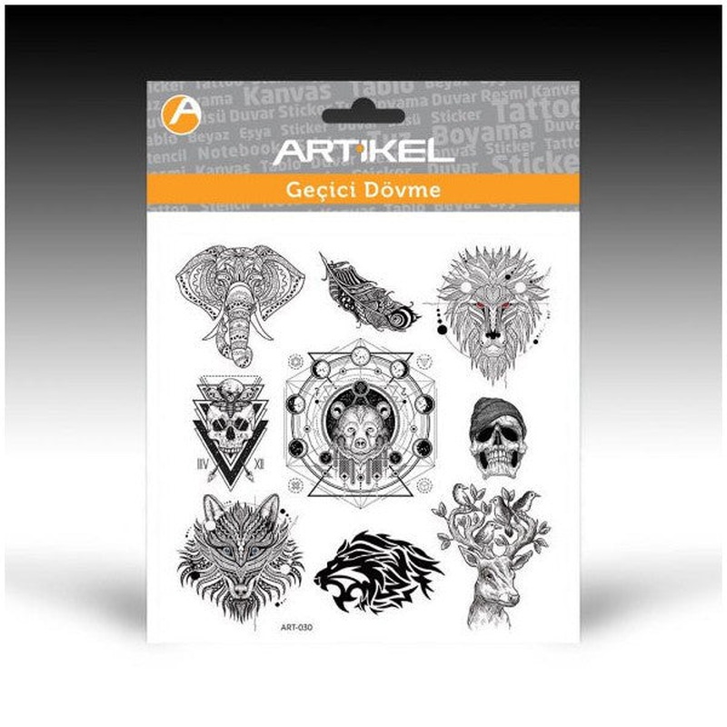 Ethnic Animal Temporary Tattoo,temporary Tattoo 15.5X16Cm,body Tattoo,arm Wrist Tattoo,neck Tattoo,back Tattoo