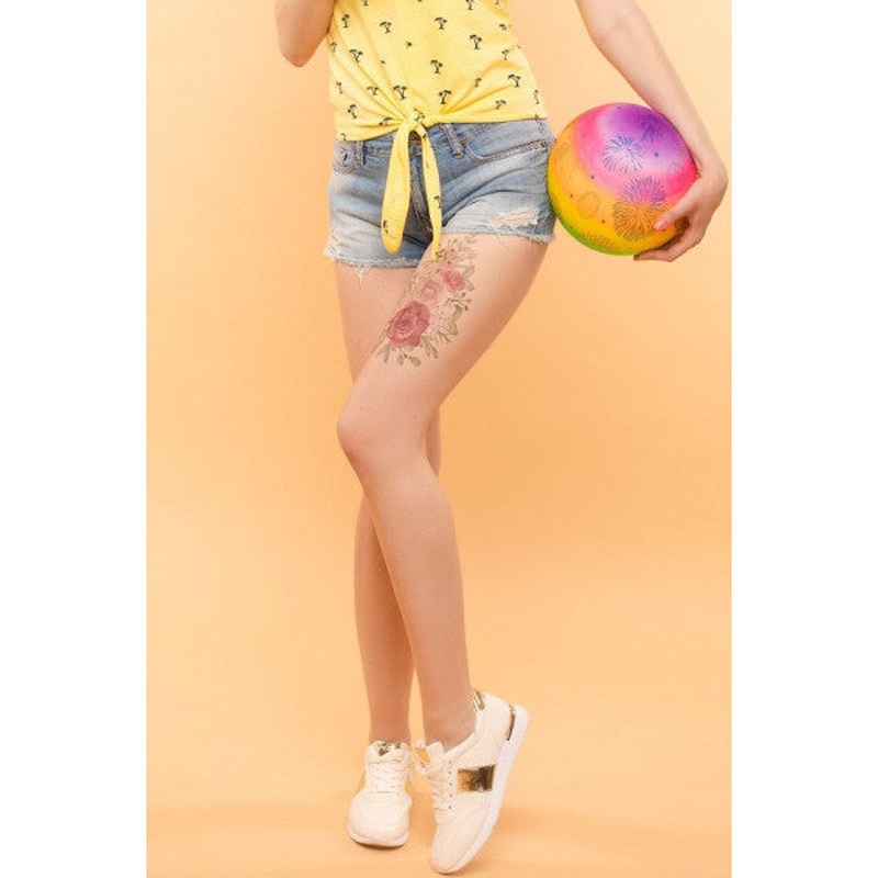 Spring Flower Temporary Tattoo, Body Tattoo, Arm Wrist Tattoo, Neck Tattoo