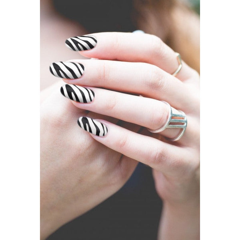Zebra - 1 Nail Tattoo, Nail Art, Nail Sticker