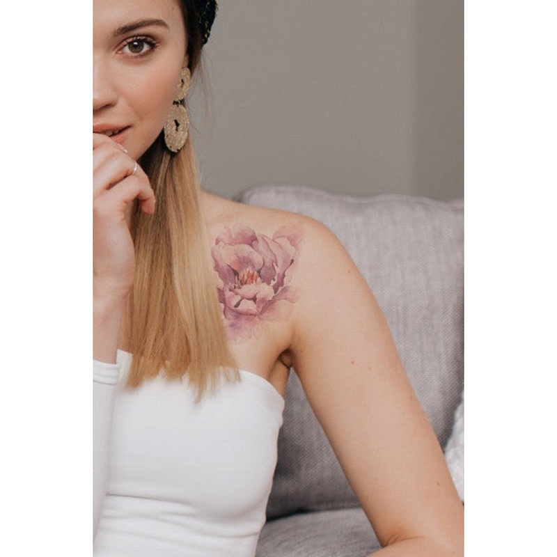Blooming Flower- 2 Temporary Tattoo,body Tattoo,arm Wrist Tattoo,neck Tattoo