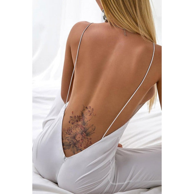Flower -6 Temporary Tattoo, Body Tattoo, Arm Wrist Tattoo, Neck Tattoo