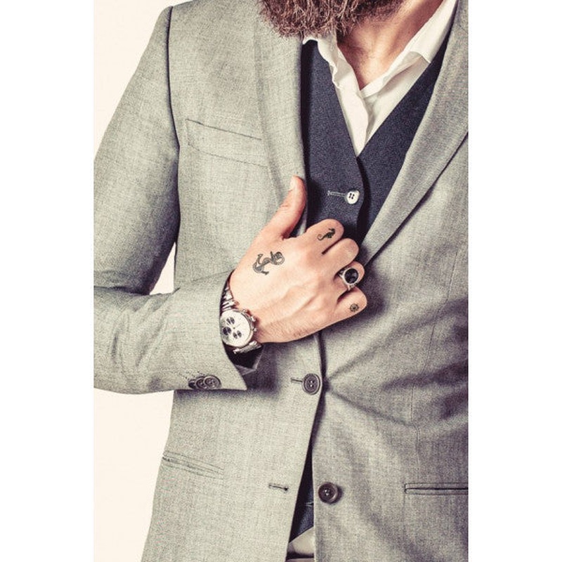 Skull -8 Temporary Tattoo, Body Tattoo, Arm Wrist Tattoo, Neck Tattoo