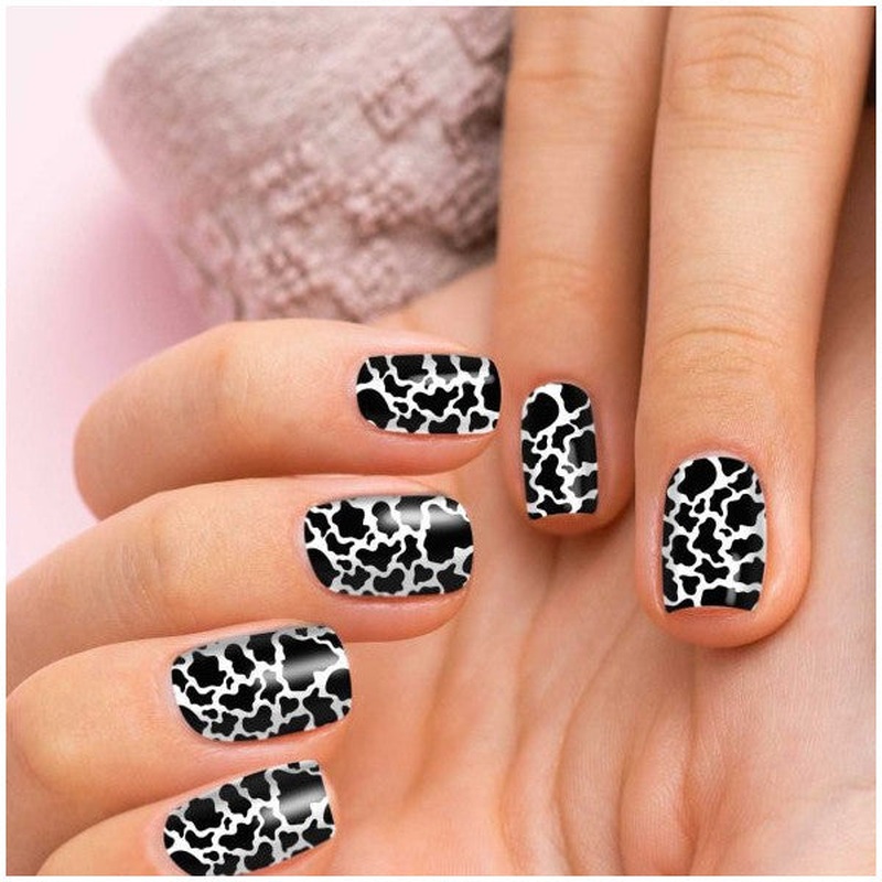 Dalmatian Patterned Nail Tattoo,nail Tattoo,nail Art,nail Sticker