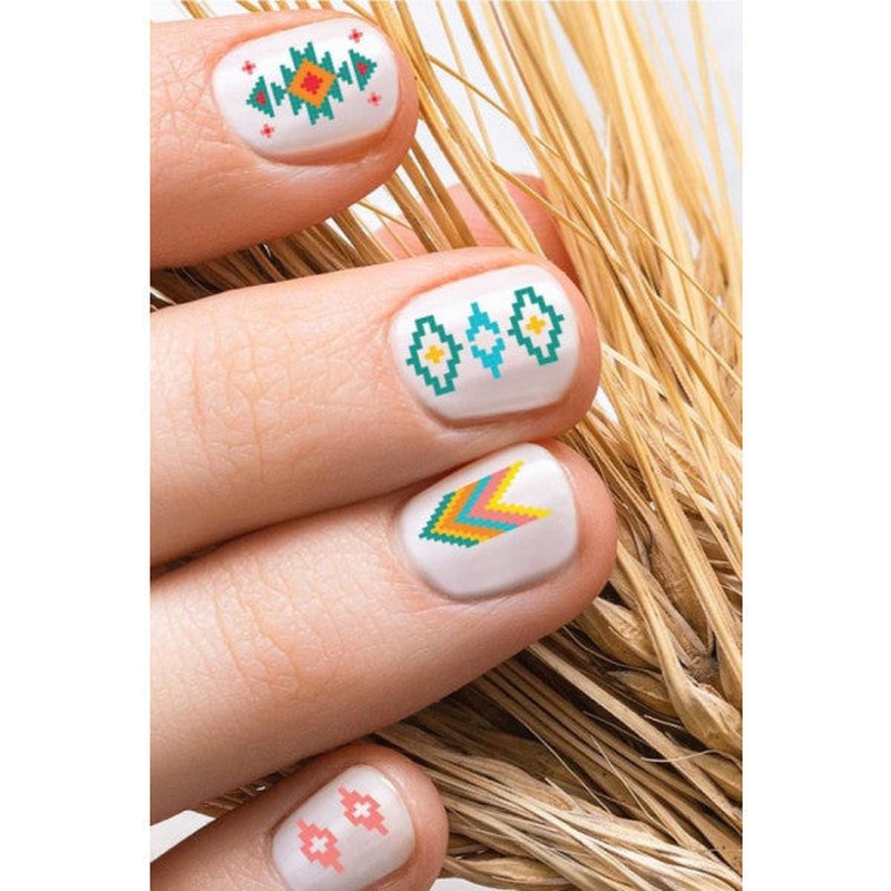 Ethnic Patterns-1 Nail Tattoo, Nail Tattoo, Nail Art, Nail Sticker