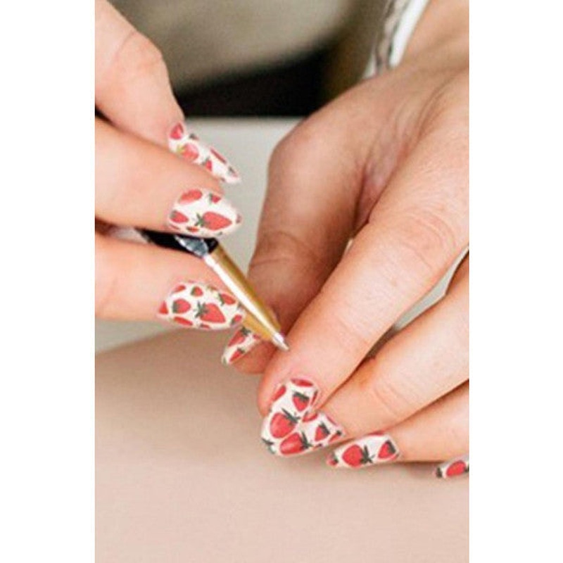 Strawberry -2 Nail Tattoo,nail Tattoo,nail Art,nail Sticker