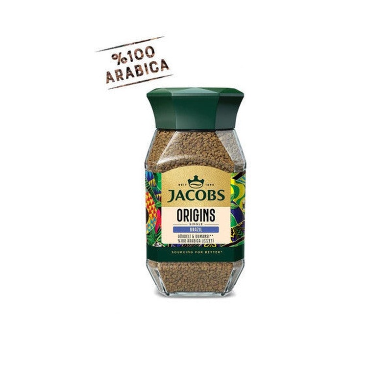 Jacobs Origin Brazil Granulated Coffee Glass Jar 95 Gr