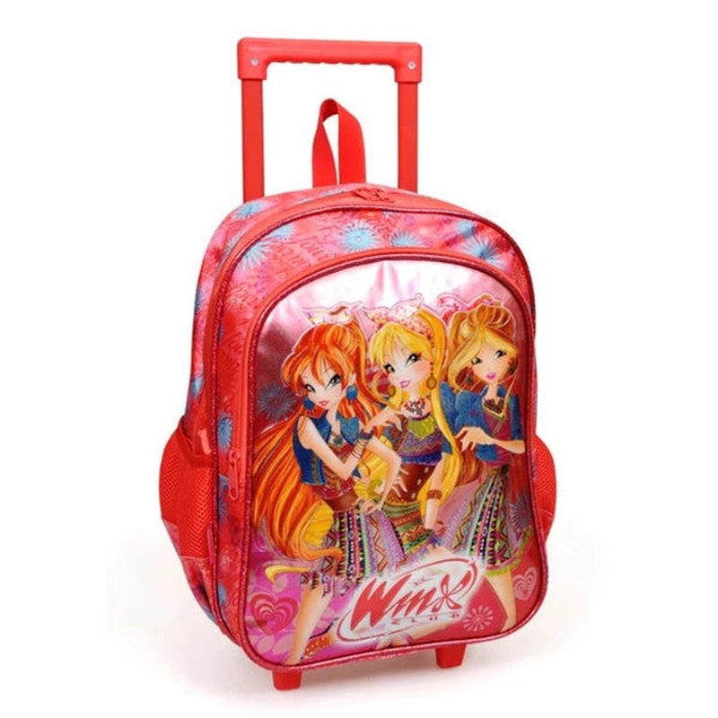 Winx Lettering Love Pomegranate Flower Check School Bag (63289))