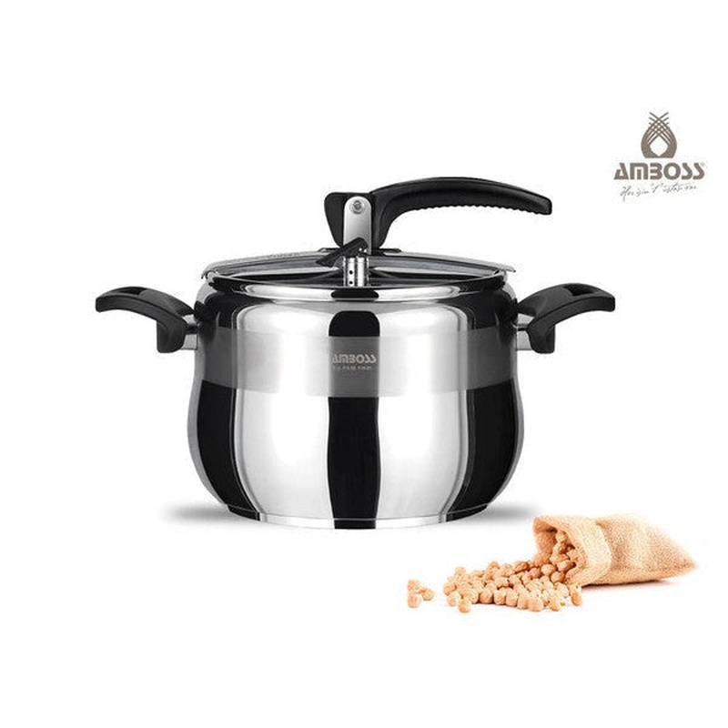 Amber 4 Lt Classic Pressure Cooker Black